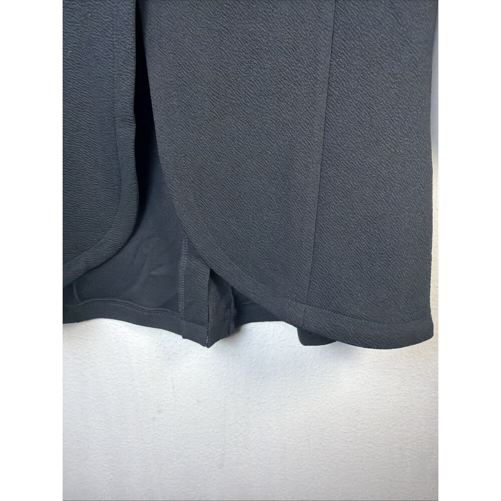 Beyove black blazer large jacket 3/4 gathered sleeve suit stretchy bohemian NWT - Picture 6 of 11